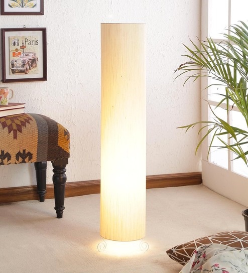 India Desire : Buy Beige Poly Cotton Floor Lamp by Lamp House At Rs 589 From Pepperfry [Selling Price Rs 2149]
